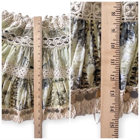 Camilla Printed Embellished Mini Skirt, Size M - Picture 16 of 16